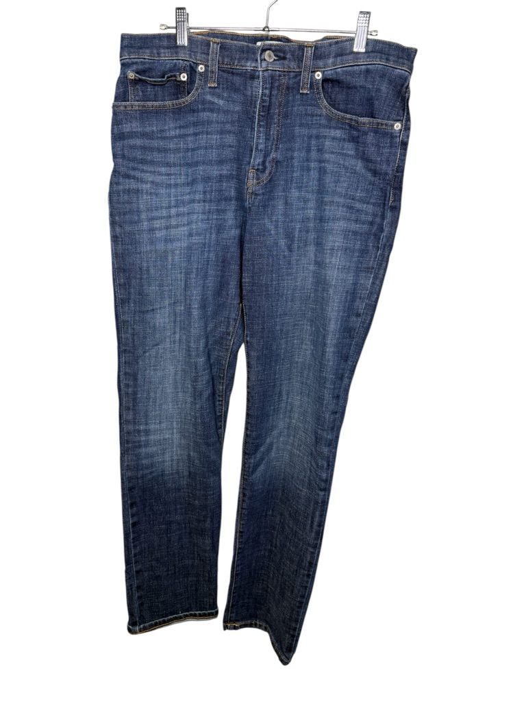 Lucky Brand 111 Slim Straight Jeans Dark Wash Denim 34x32